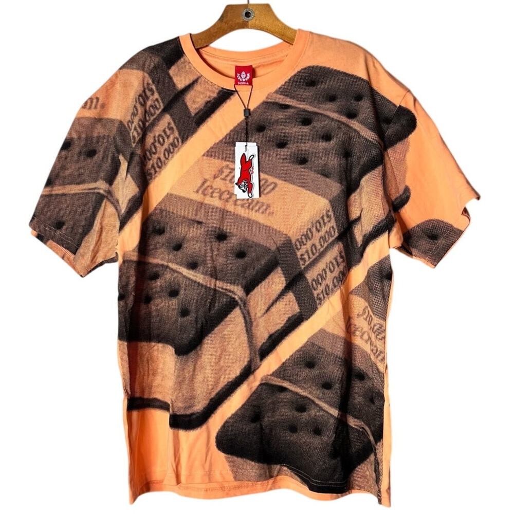 Icecream Billionaire Boys Club XL Cantaloupe Goods Tee $10,000 Graphic NWT